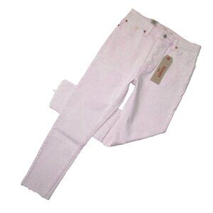 NWT Levi's Wedgie Skinny in Pink Acid Wash High Rise Stretch Crop Jeans 8 / 29